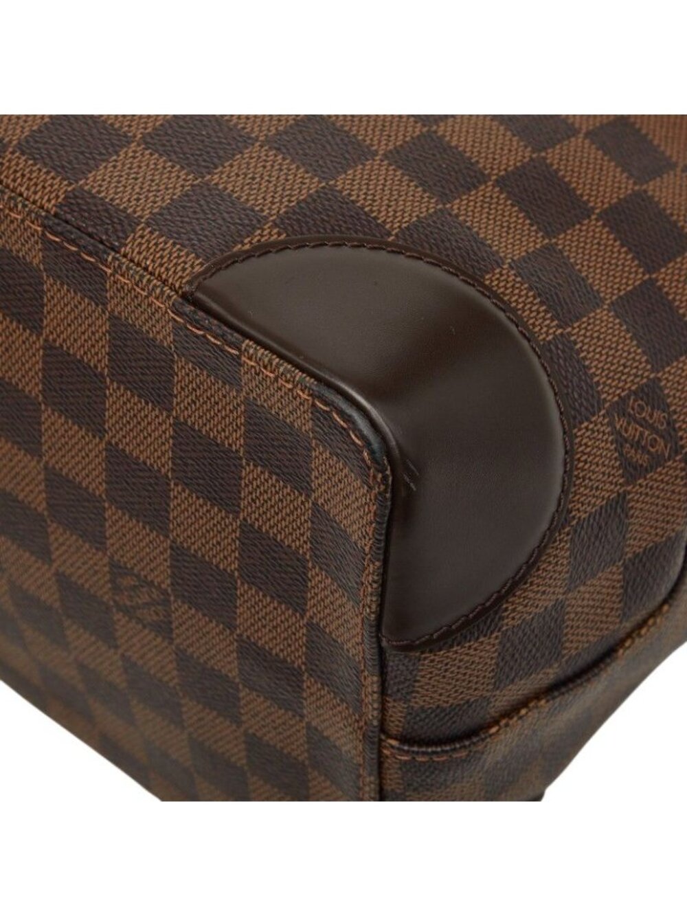 Louis Vuitton Damier Hampstead PM Tote Brown Leather - Picture 7 of 10